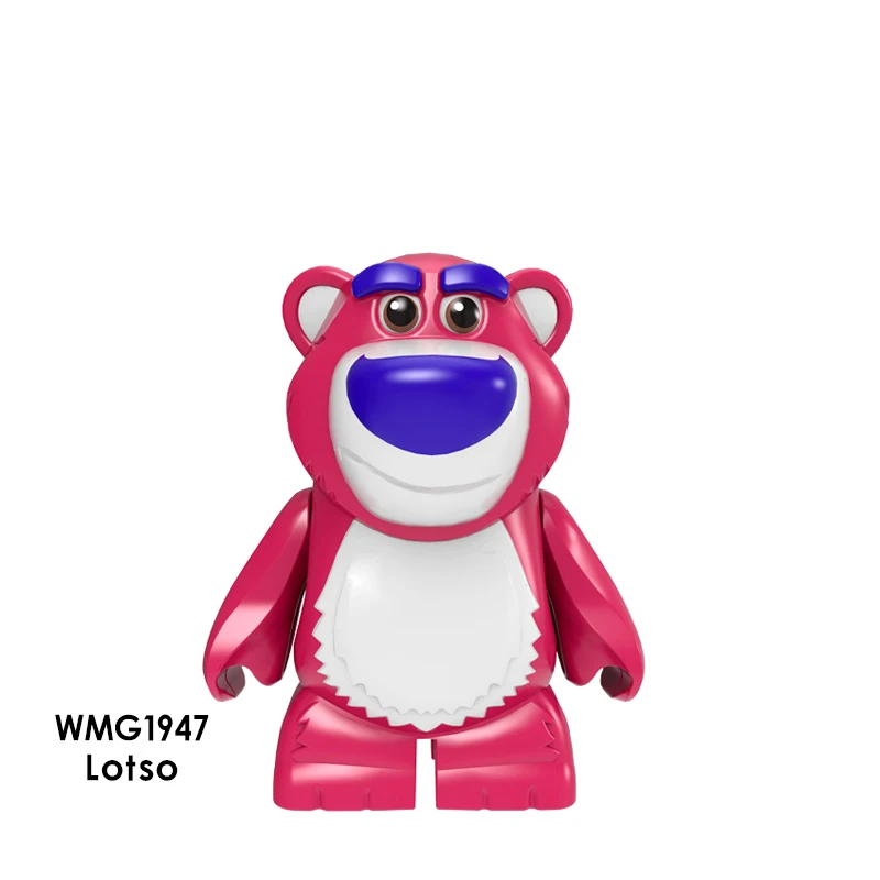 Ly Одиночная История игрушек Gremlins Gizmo Stitch Super Mario Alien E.T. Строительные блоки с Эллиотом - Цвет: Сливовый