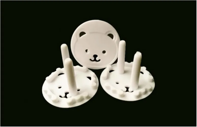 Крышка розетки 4 шт. мультяшный медведь двухфазная детская Электрическая