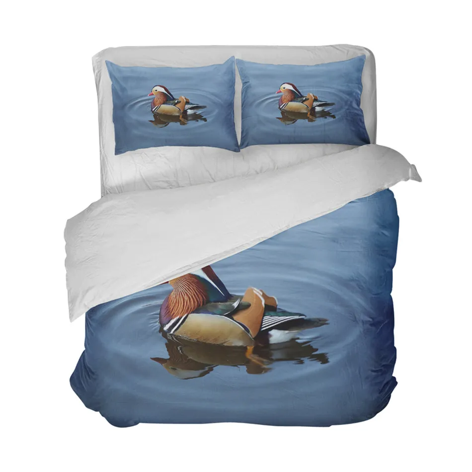 Набор постельного белья 3D с принтом мандарина утки пододеяльник набор в