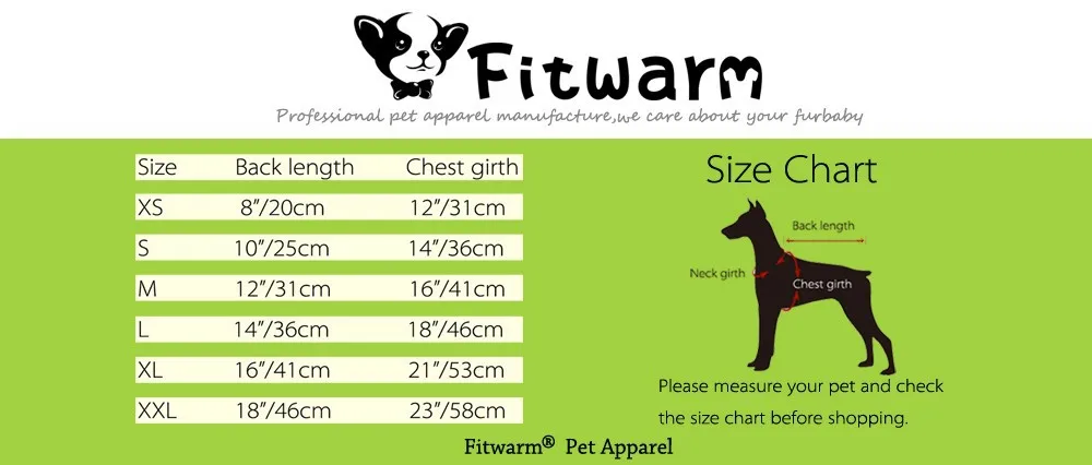 Fitwarm мерцают звезды Термальность хлопок собака пижамы Pet одежда рубашки
