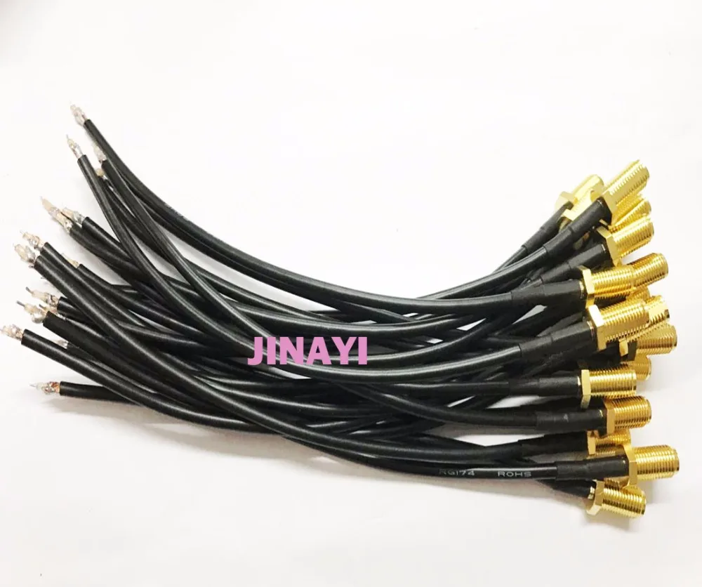 10 шт. РЧ кабель RG174 RP SMA женский одноконцевой Разъем см 15 30 см|connector female|connector cablel