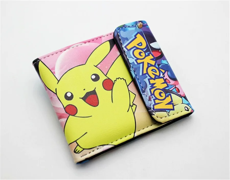 as picture Мультяшный Покемон кошелек Kawaii Pokemon pikachu портмоне для женщин кредитница кошельки и кошельки - Цвет: as picture