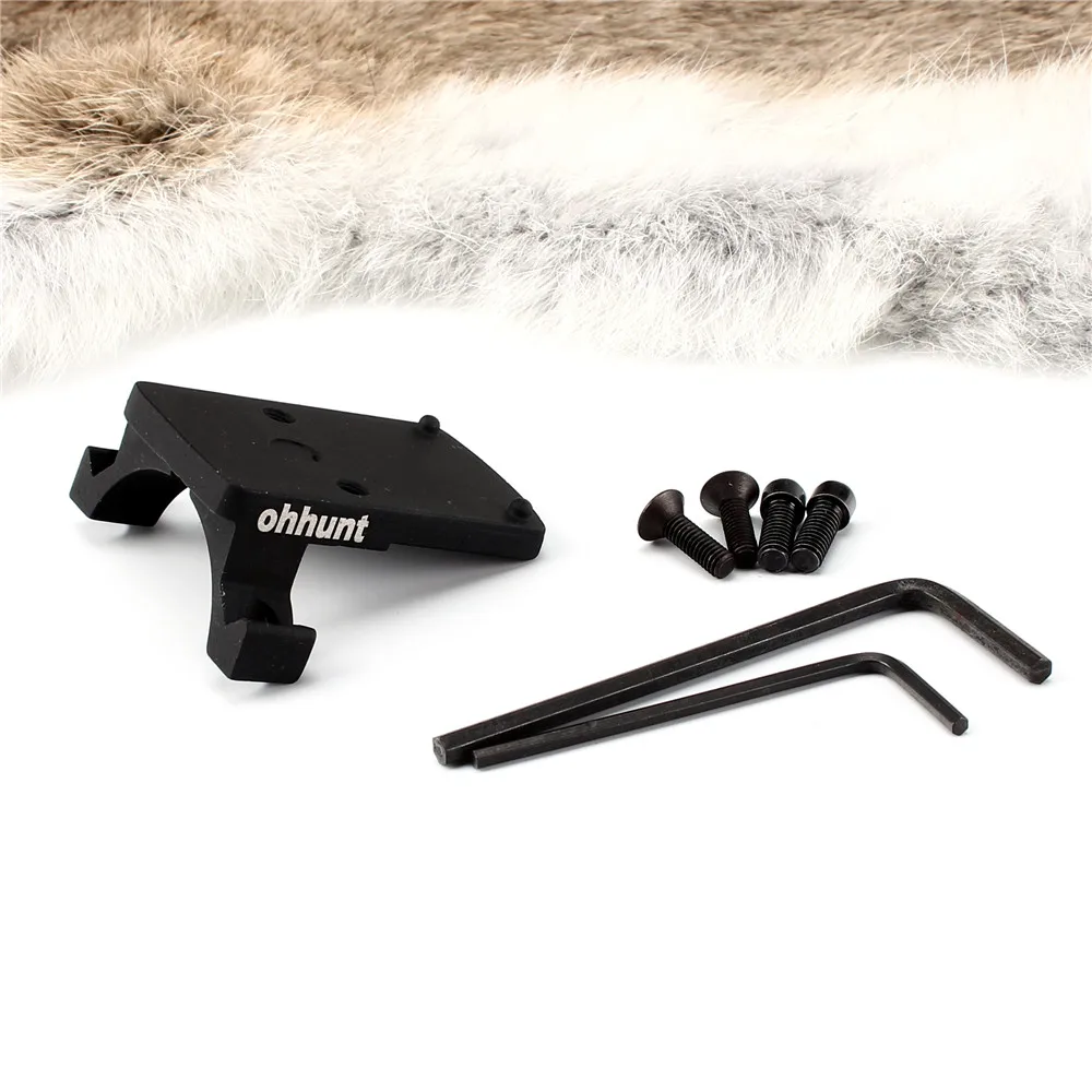 Оххант Тактический Ruggedized миниатюрный RMR красная точка Reflex Sight Mount база для
