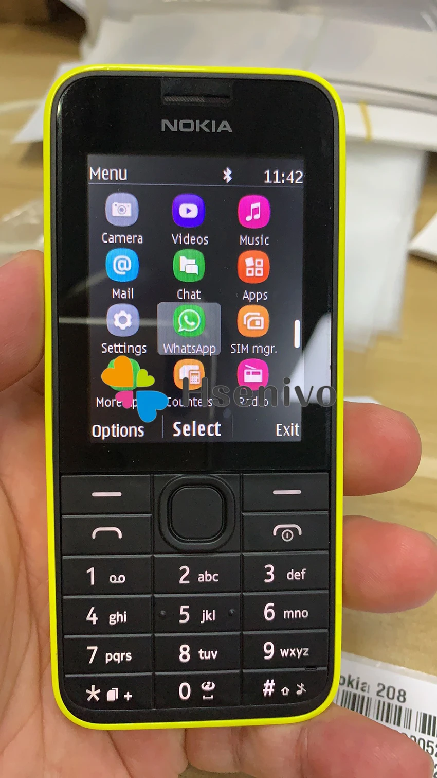 Отремонтированный телефон NOKIA 208 с одной sim-картой, GSM разблокированный мобильный телефон, английская/Иврит/Русская/арабская клавиатура