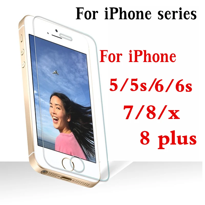 Для iphone 8 Защитная пленка из закаленного стекла для iphone 7 glas ix 10 8 6 6s plus 5 5S s 6 s 5 x защитная пленка aphone