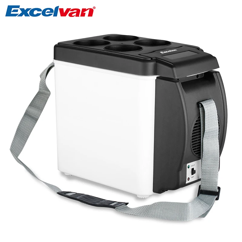 Excelvan 6L автомобильный мини-холодильник 12V Портативный мульти-Функция Авто Путешествия Холодильник ABS дома кулер теплее морозильник
