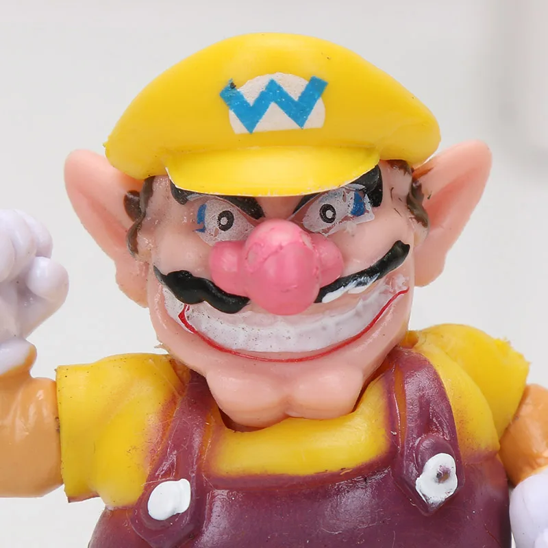 22 шт./компл. Super Mario Bros Семья Мини Фигурки игрушки Марио и Луиджи Варио Waluigi жаба Bowser Yoshi персик Дейзи Goomba Купа игрушки