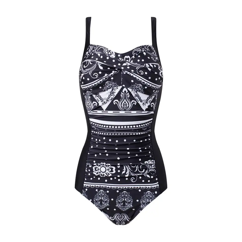 mix color swimsuit JOYMODE Монокини Купальники цветочный Цельный боди пляжная одежда для плавания женский винтажный сексуальный комбинезон traje de bano mujer - Цвет: mix color swimsuit
