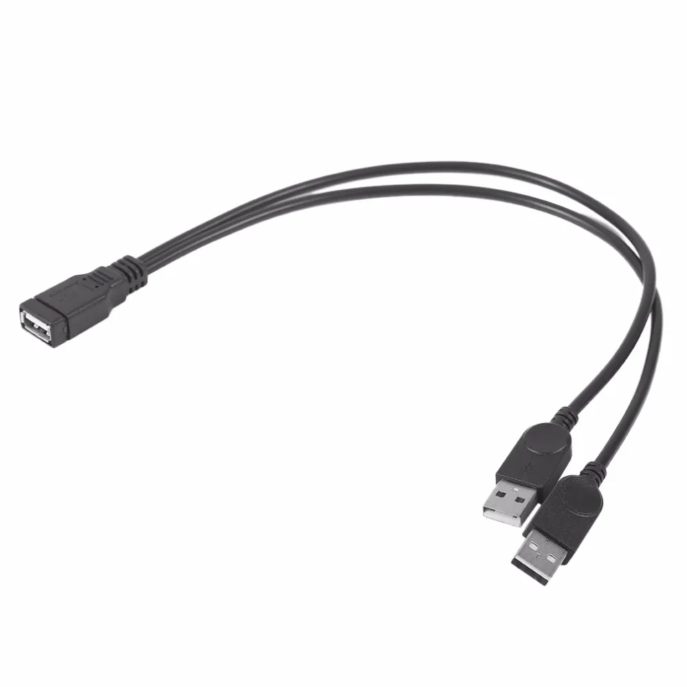 30cm Extension Cable USB 1 Female To 2 Dual Male Data Hub Power Adapter Y Splitter Charging Cord 2017 Hot | Обустройство дома