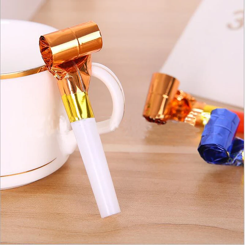 10 шт. Разноцветные Веселые красочные Whistles Дети День рождения дует дракона