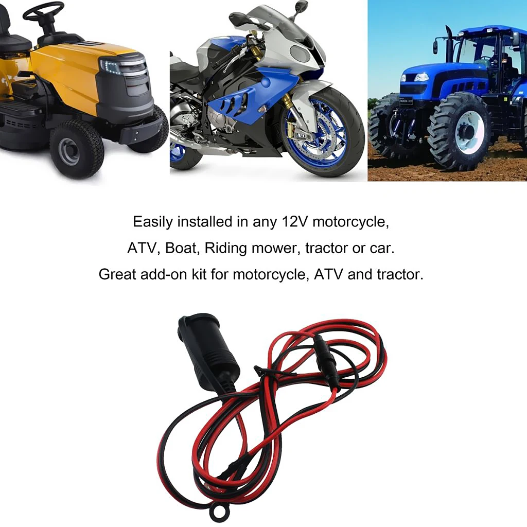 Водонепроницаемая розетка 12 В для автомобиля грузовика мотоцикла прикуривателя