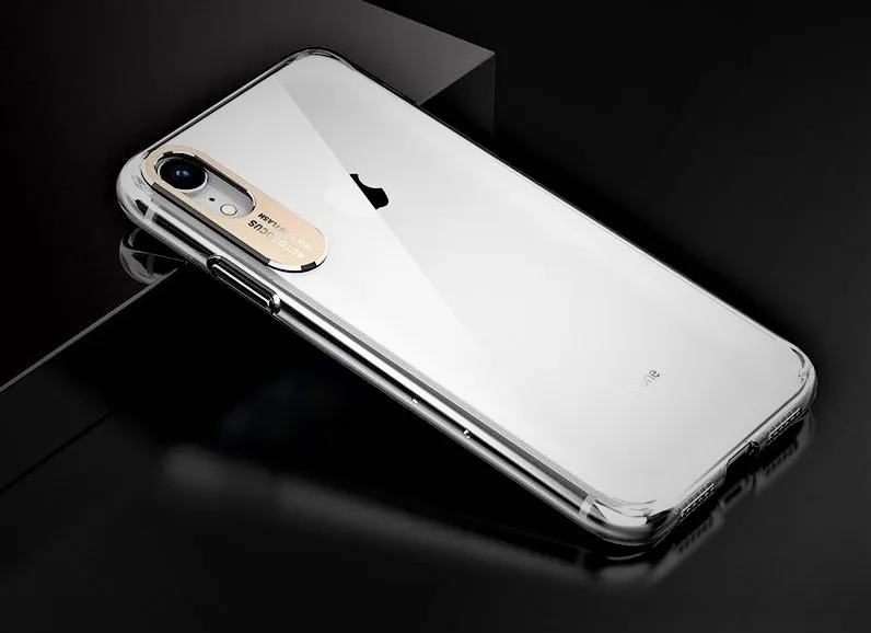 Акриловые ТПУ прозрачные чехлы для iPhone X XS Max XR прозрачный силиконовый Полный Чехол для iPhone 6 6s 7 8 Plus X противоударный чехол для телефона - Цвет: Golden