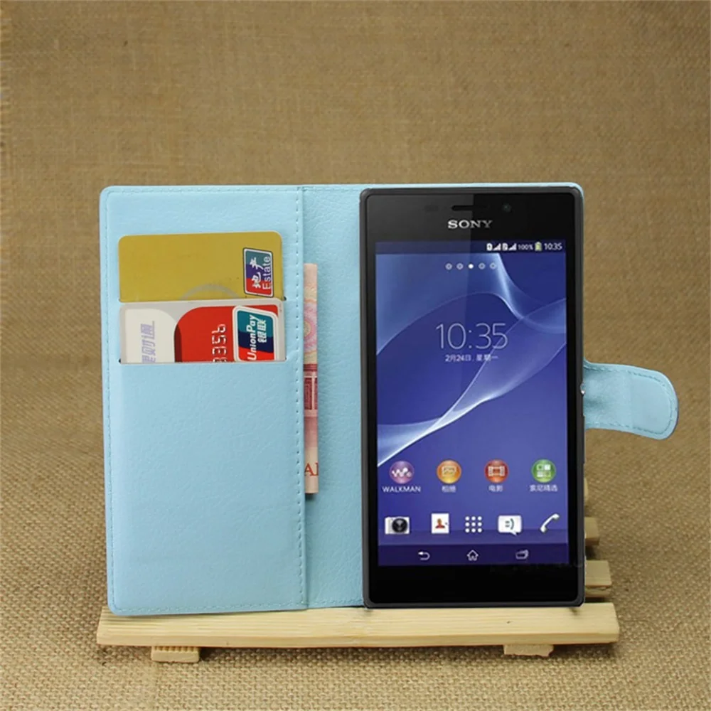 Чехол Cyboris для Sony Xperia M2 S50h /M2 Dual D2302 /Xperia Aqua D2403 D2406 откидной чехол кожаный с