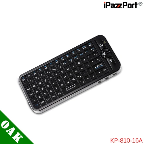 Бесплатная доставка IPazzPort KP 810 16A 2.4 г мини Беспроводной Клавиатура Fly Мышь для Android