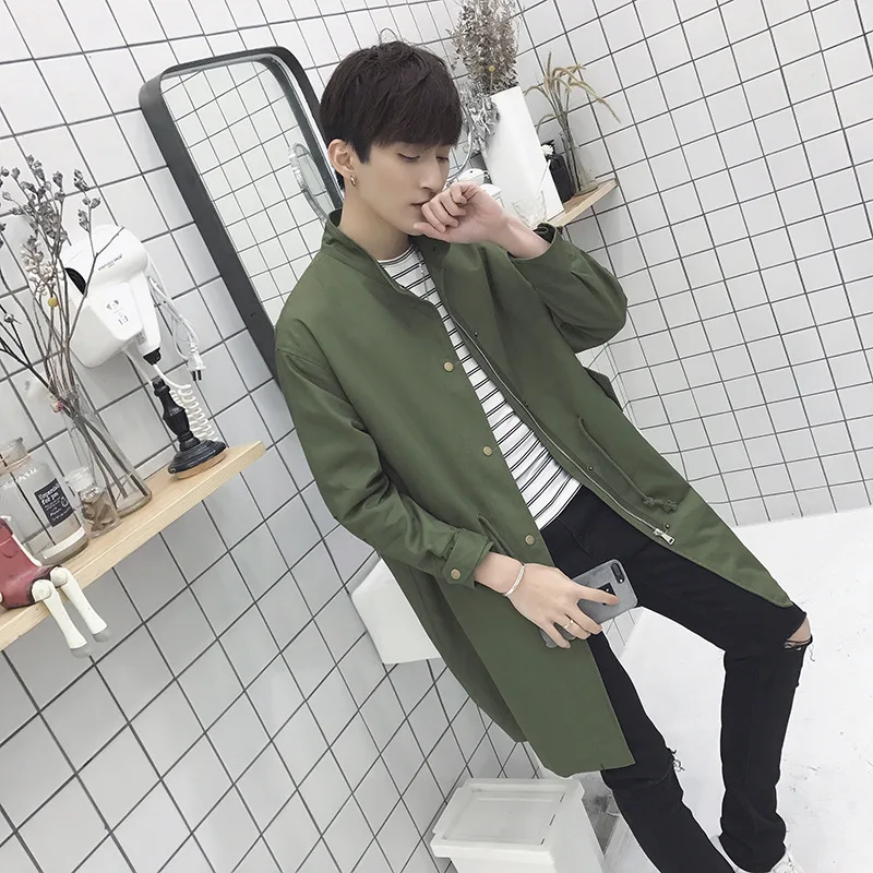 Мужской свободный Тренч Повседневная утолщенная ветровка верхняя одежда для