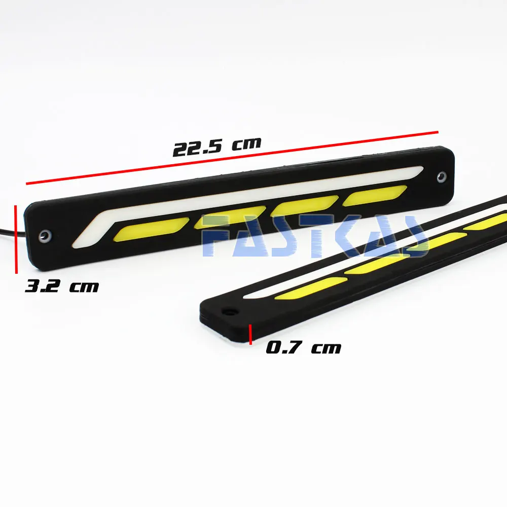 Светодиодные дневные ходовые огни DRL 100% водонепроницаемый белый желтый цвет