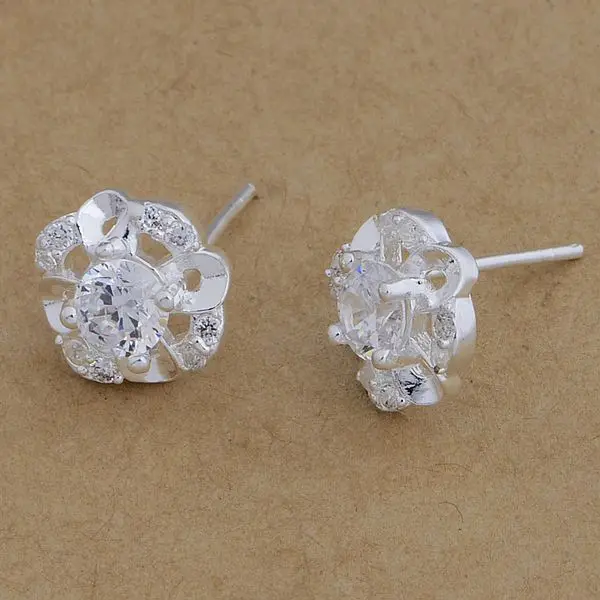Серьги из серебра 925 пробы Модные Ювелирные серьги дорогие/Дорогие цветы/bztakraa