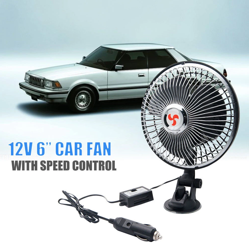 12V 6 &quotмощный автомобильный вентилятор Осциллирующий кулер с креплением на