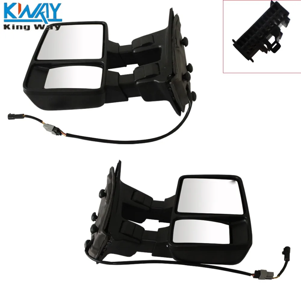 King Way-для 08-15 Ford F250 F350 F450 F550 Super Duty View зеркала W/Янтарный указатель поворота