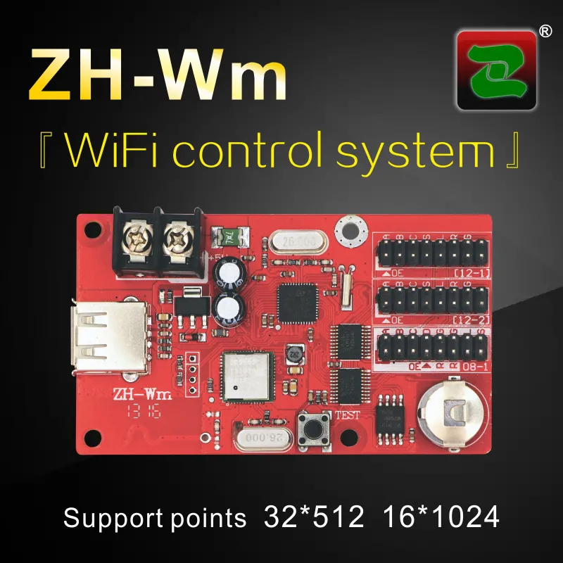 Zhonghang Беспроводной Wi Fi P10 P3.75 led экран дисплей контроллера карты ZH Wn Wm W0 W1 W2 W3 W4 W5 W6