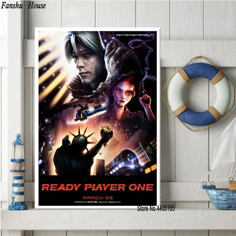 Постер Ready Player One 2018 кино плакаты и принты Картина на холсте Настенная картина для