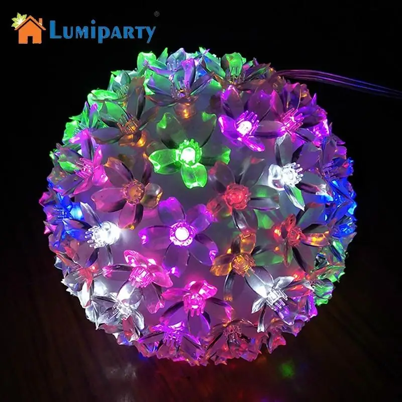 Lumiparty LED RGB Красочные Рождество Свадебная вечеринка Водонепроницаемый Cherry Blossom
