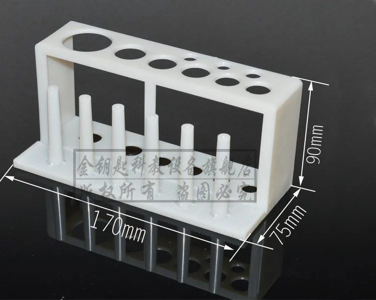 Cuvette holder Plastic test tube rack 6 holes Chemical laboratory equipment free shipping