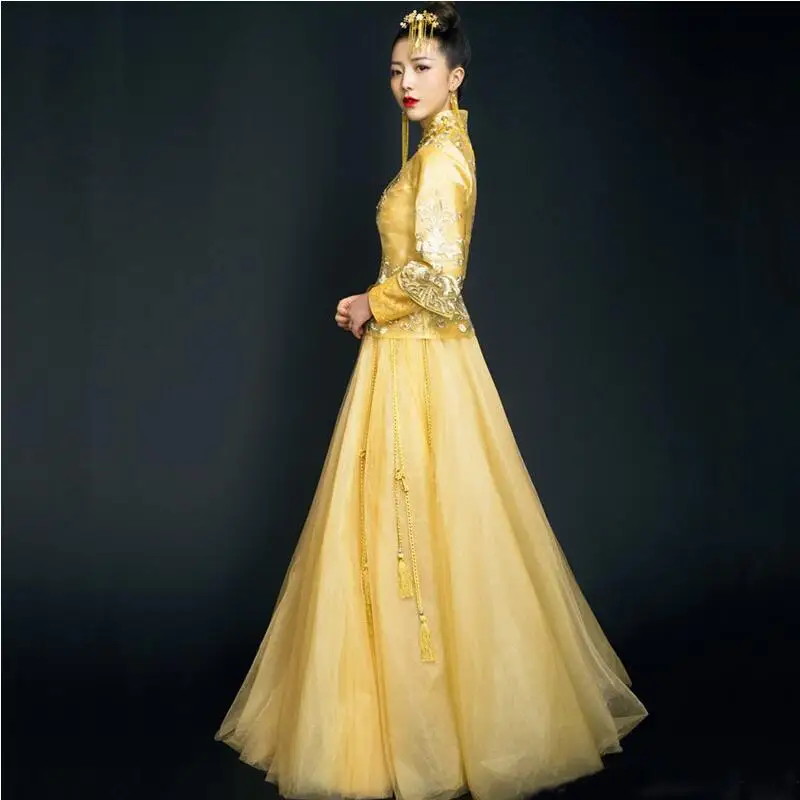 2018 г. лето осень особое модное китайское свадебное платье невесты женское