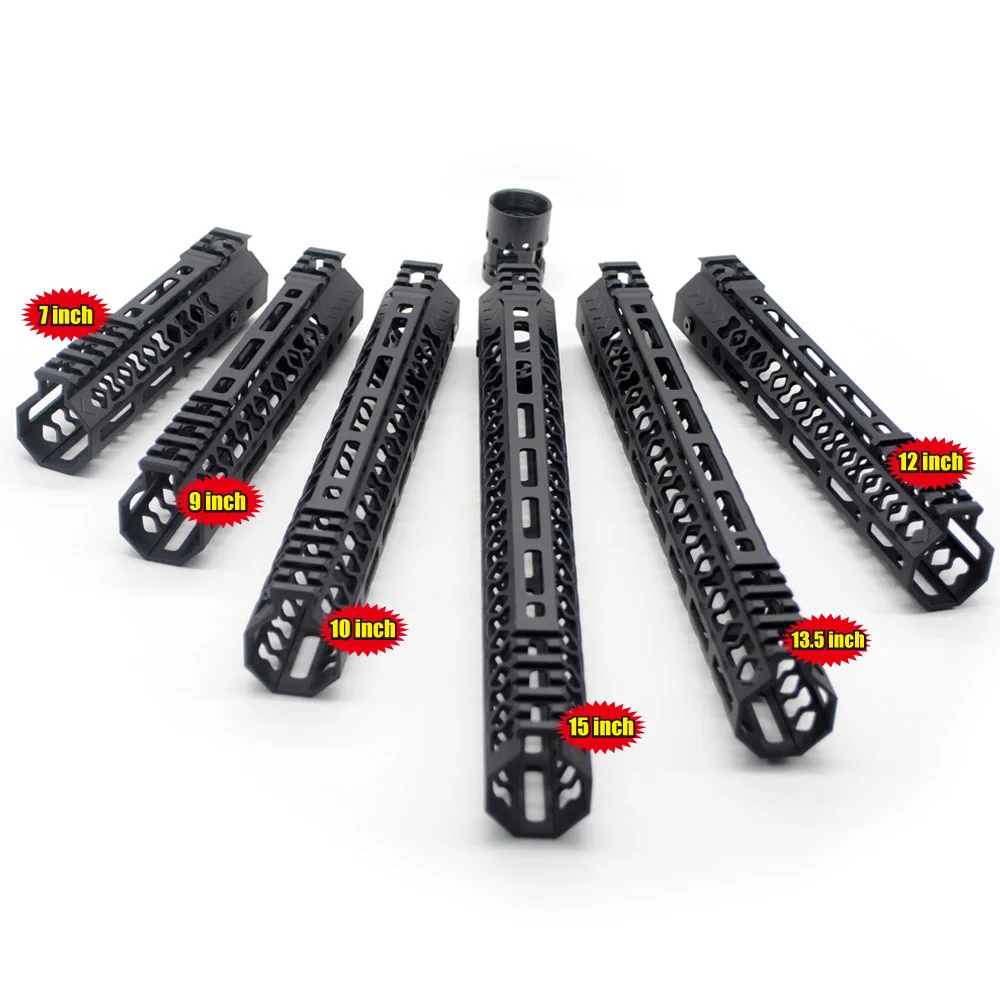 

Aplus Slim M-lok накладка 7 ''9'' 10 ''12'' 13,5 ''15'' система крепления Пикатинни подходит для. 223/5.56 _ черный анодированный