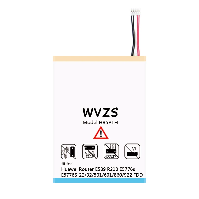 Wvzs 3400 мАч литий-полимерный аккумулятор Батарея HB5P1H для роутер Huawei E589 R210 E5776s