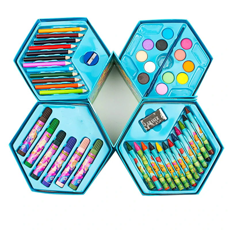 Набор канцелярских принадлежностей для рисования 46 шт.|stationery set for kids|stationery setcute