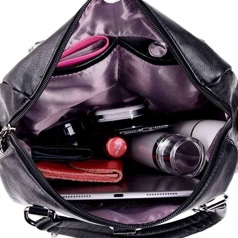 Мода 2019 Новый высокое качество бахрома Винтаж рюкзаки женский больше ёмкость