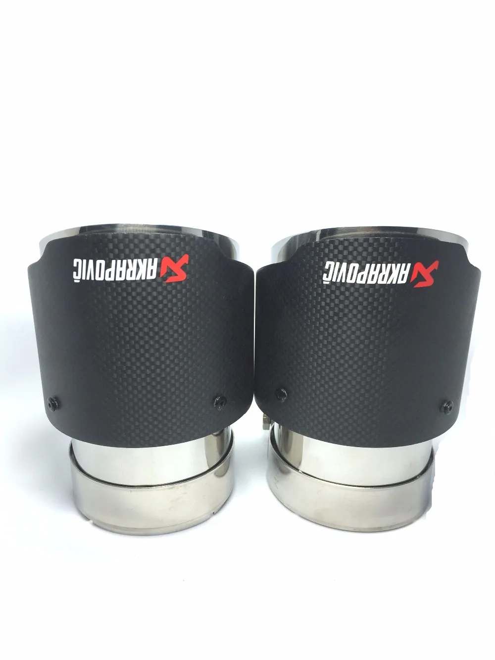 Углеродное волокно на заказ Akrapovic автомобильный выхлоп вход сопло 80 5 мм выход 101