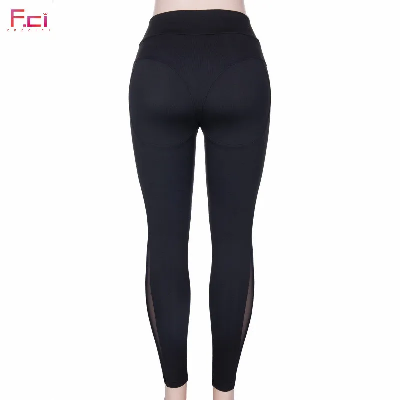 Женские пикантные леггинсы с эффектом пуш ап облегающие прозрачные боковыми