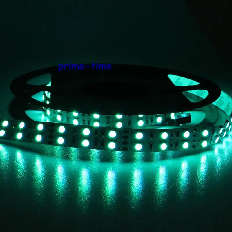 Сверхъяркая двухрядная Светодиодная лента 5050 SMD 600 12 В постоянного тока