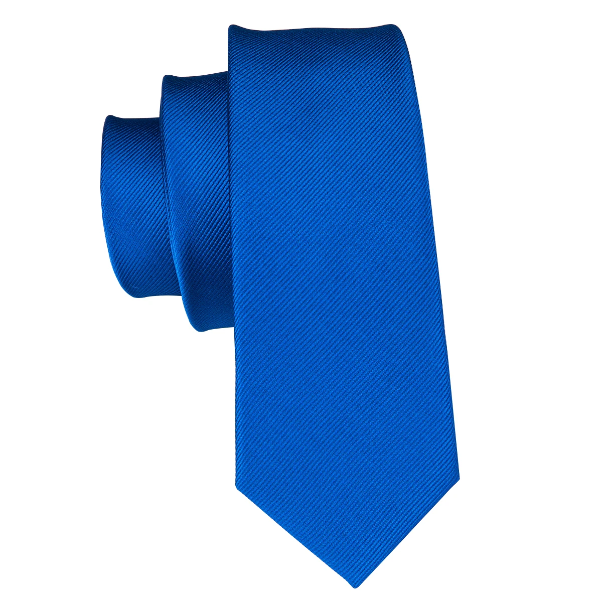 Hi-Tie известный бренд 5 см тонкий галстук для студентов колледжа синий однотонный