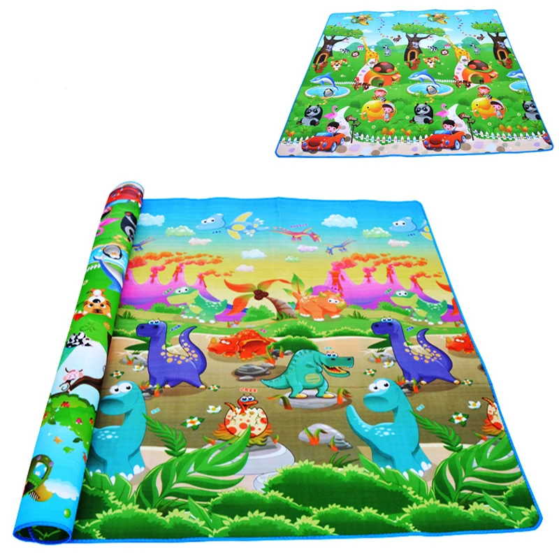 Dinosaur Детский игровой коврик, развивающий коврик-пазл из пены Eva, коврик для занятий в тренажерном зале 0,5 см, толстый двусторонний детский коврик в подарок - Цвет: Dinosaur
