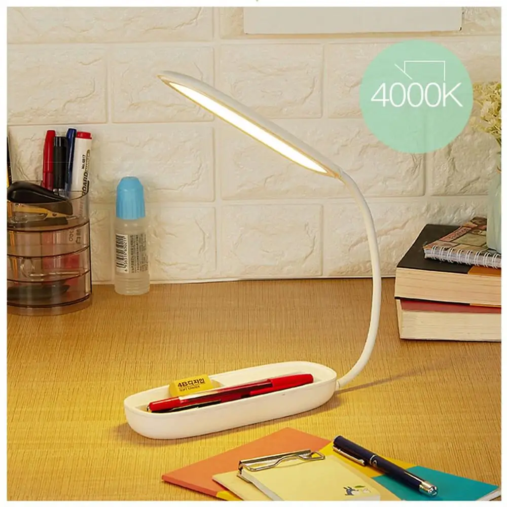 USB перезаряжаемая настольная лампа складная Светодиодная 4 режима освещения