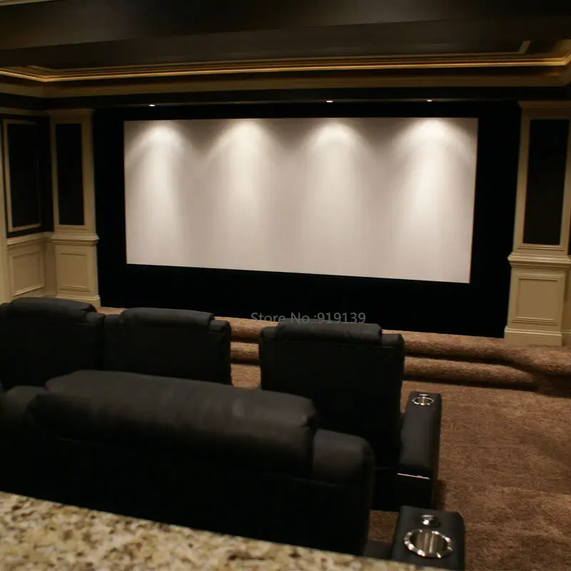 Большой размер 150 дюймов 3D акустически прозрачный DIY Фиксированный экран