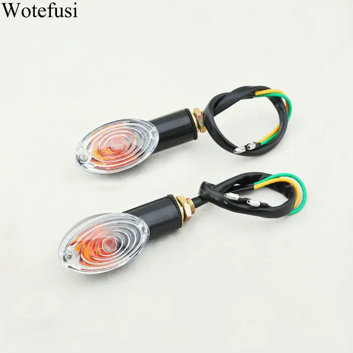 

Wotefusi Motorcycle Turn Signal Light Indicator Orange 2pcs Mini Brand New [P122]