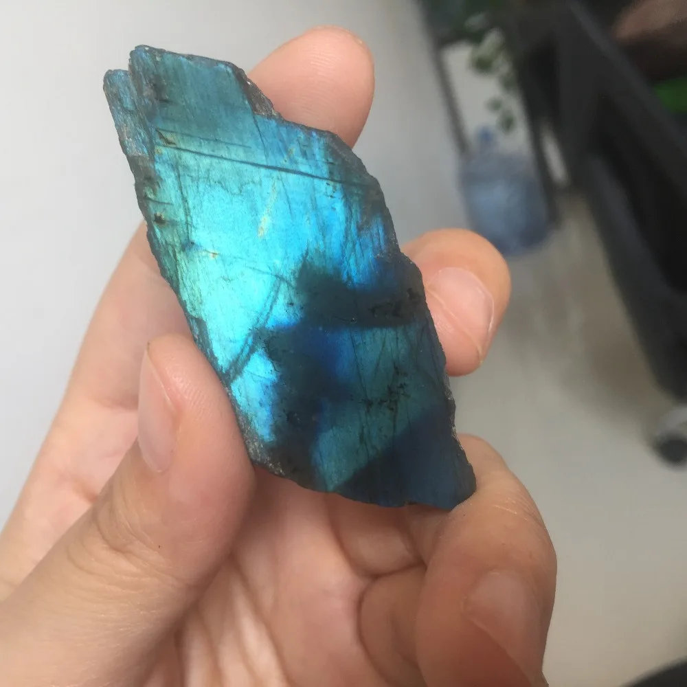 2 шт. натуральный камень лабрадорит Исцеление Рейки Кристалл Фигурка Suncatchers