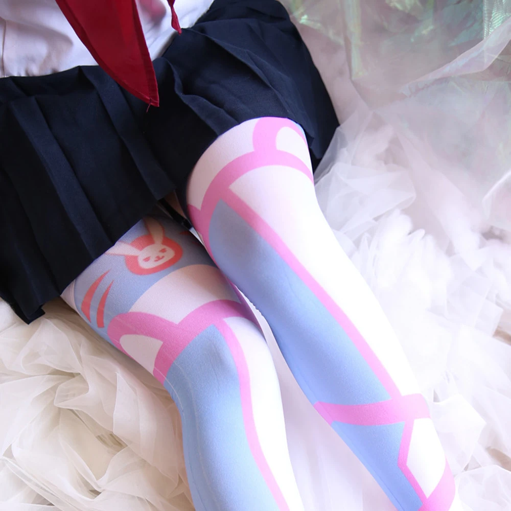 VEVEFHUANG Kосплей японский OW DVA Для женщин Гольфы плотные kawaii для девочек в стиле