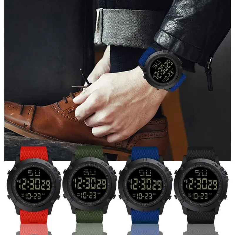 Military Sport Watch Men Top Brand Luxury Electronic LED Digital Wrist Watch Waterproof Male Clock For Man Relogio Masculino