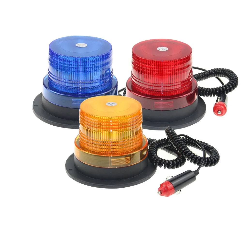 

LED Car Vehicle Strobe Warning Light Automobile Warning Lamp Police Flashing Beacon Magnetic Mounted Emergency Lighting Lamp
