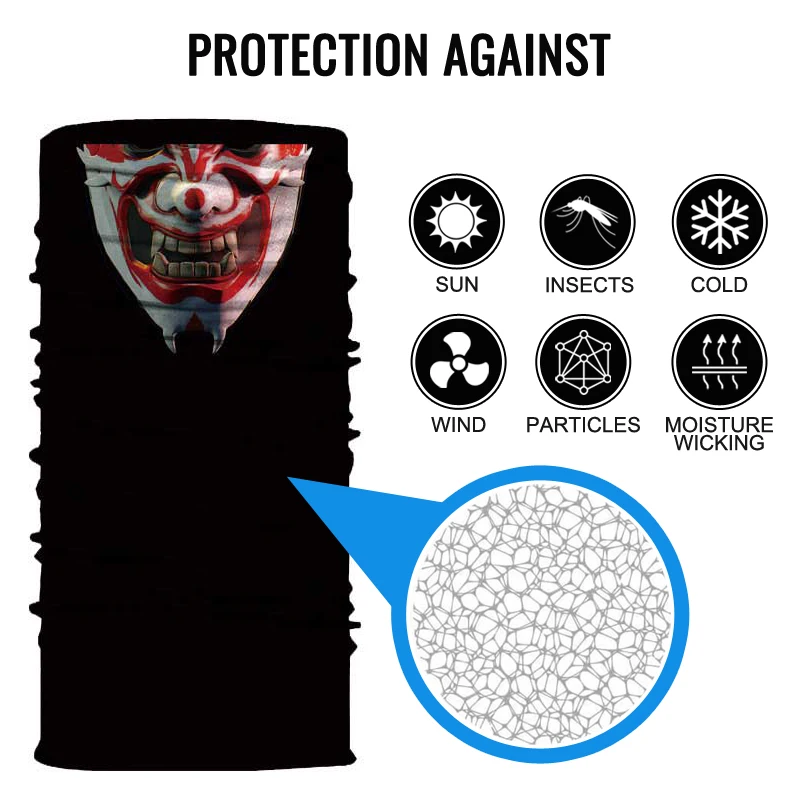 Повязка на голову Joker Балаклавы маска Хэллоуин с защитой лица призрака для