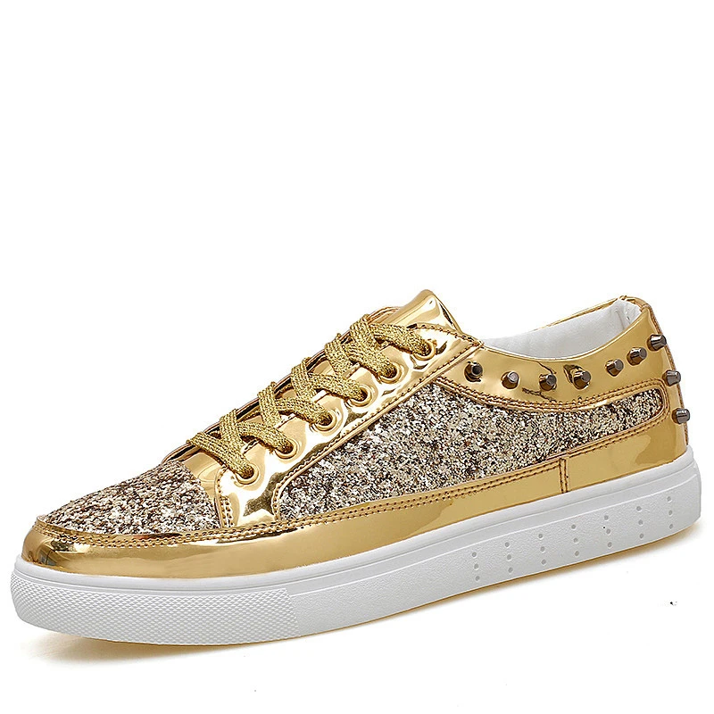 Новинка 2020 повседневная женская обувь MIUBU сезон весна-осень модные блестящие