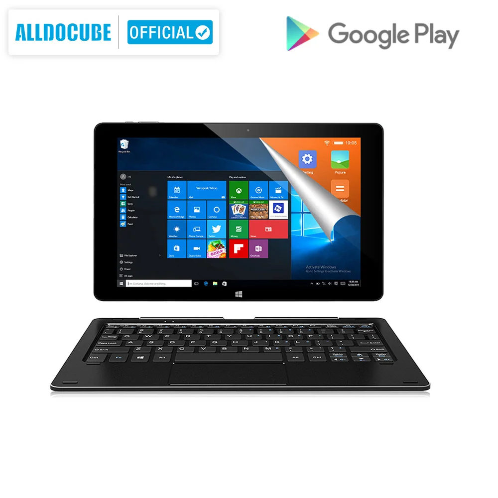 ALLDOCUBE iwork10 Pro 10,1 дюймов Windows 10+ Android 1920 планшеты PC ips 1200* Intel Atom 4 Гб ram 64 Гб rom планшет для обучения