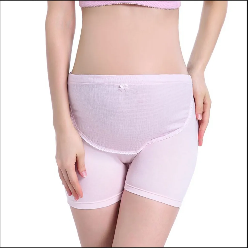 

ARLONEET 2019 Womens Maternity Panties Shapewear Mid-Thigh Pettipant Seamless Soft Abdomen Underwear For Pregnant Women Cotton