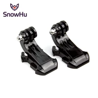snowhu sport camera accessories 2pcs j hook buckle mount for sjcam for yi 4k for go pro hero 9 8 7 6 5 action camera gp20