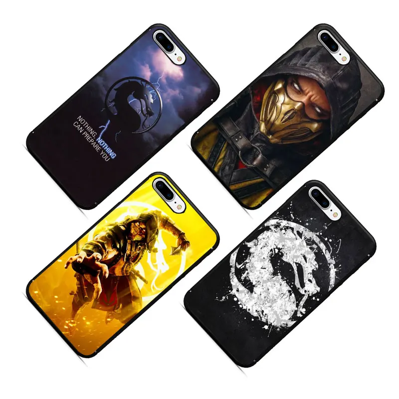 Мягкий чехол для телефона из ТПУ Scorpion In More Kombat для iPhone 11 Pro 5 5S 6 6s 7 8 Plus X XR XS MAX